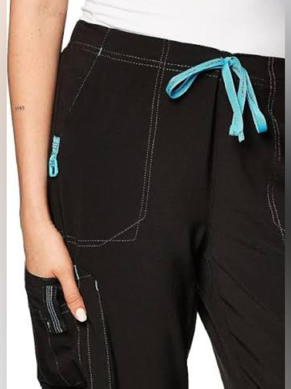 Carthartt Cross-Flex Women's Boot Cut Cargo Scrub Pant L tall NWT - Picture 12 of 13